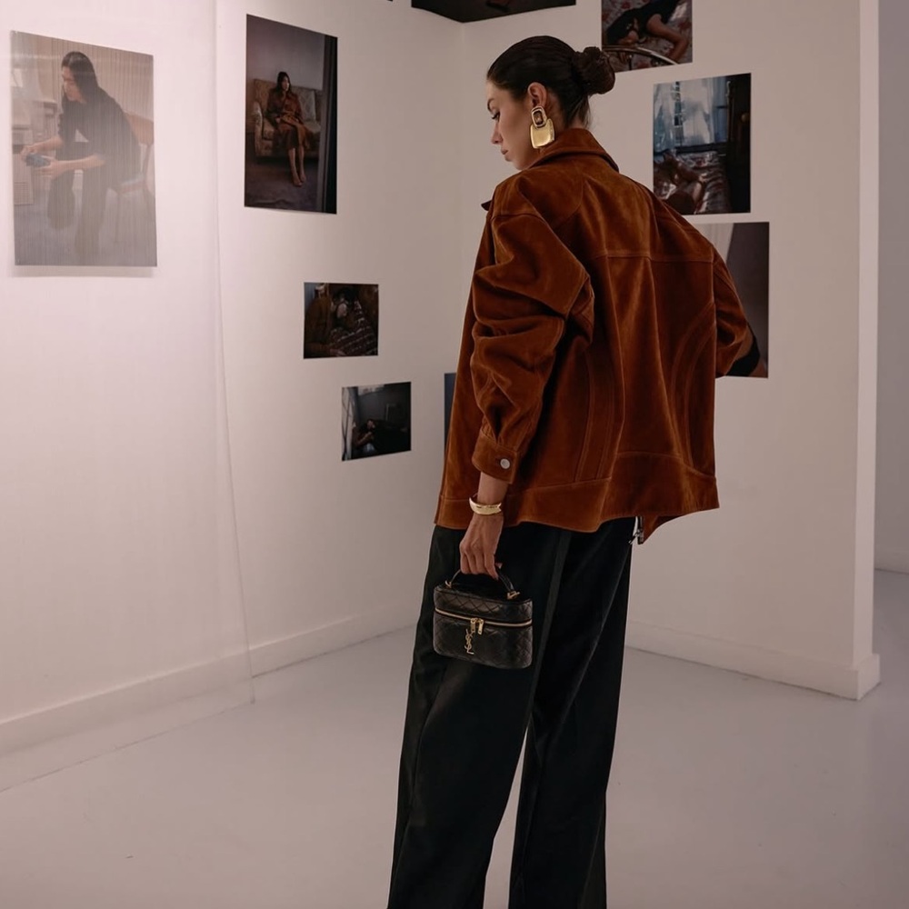 MIMCHIK  Nubuck Oversized Jacket
